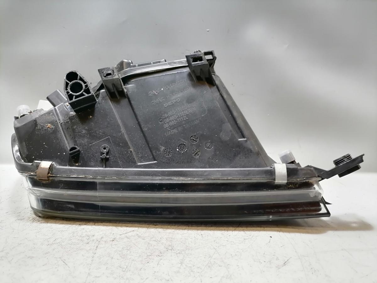 Skoda Fabia 1 6Y Scheinwerfer vorn links Halogen Schwarzer Hintergrund Zubeh&ouml;r Bj.2003